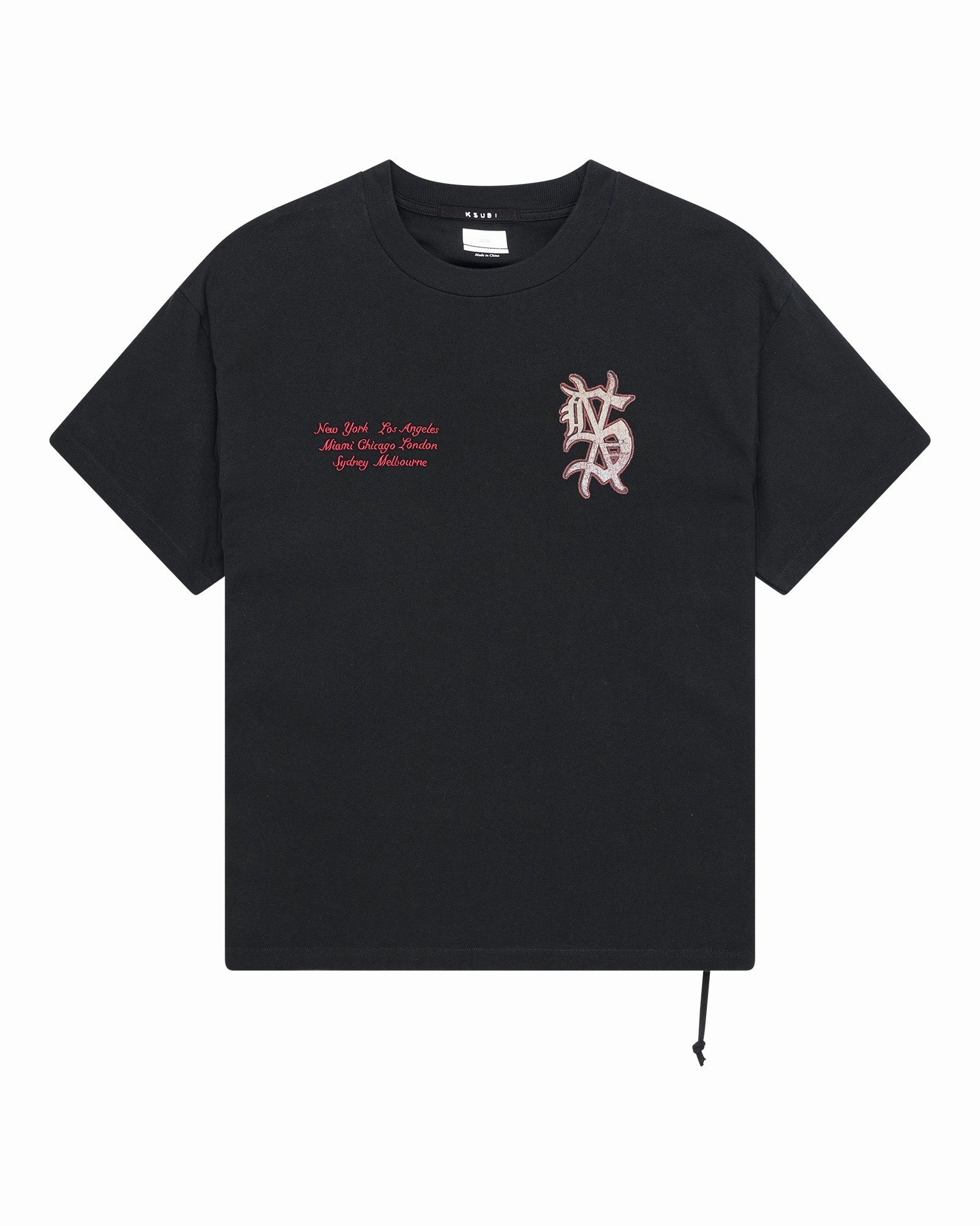 Cozy Look Wear Flexible Neckline PLAYOFF EKCESS SS TEE JET BLACK