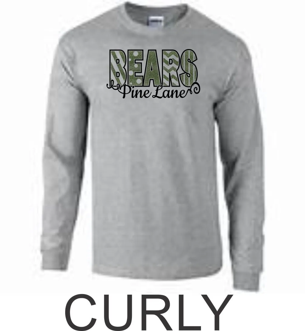 PLE Long Sleeve Tee- 5 designs-Matte or Glitter