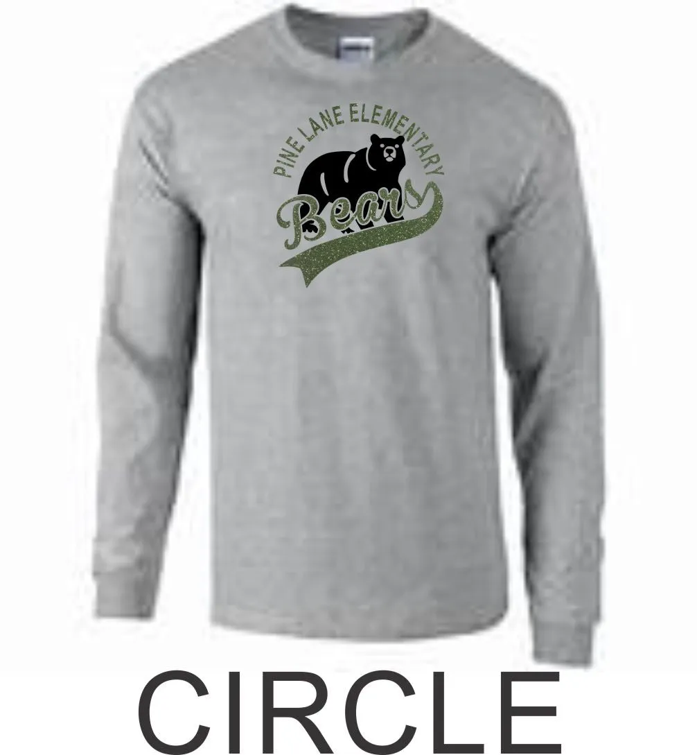 PLE Long Sleeve Tee- 5 designs-Matte or Glitter