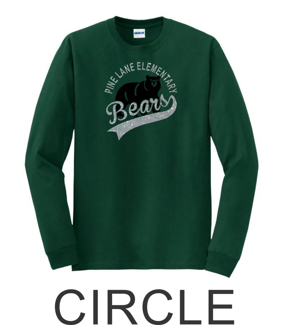 PLE Long Sleeve Tee- 5 designs-Matte or Glitter