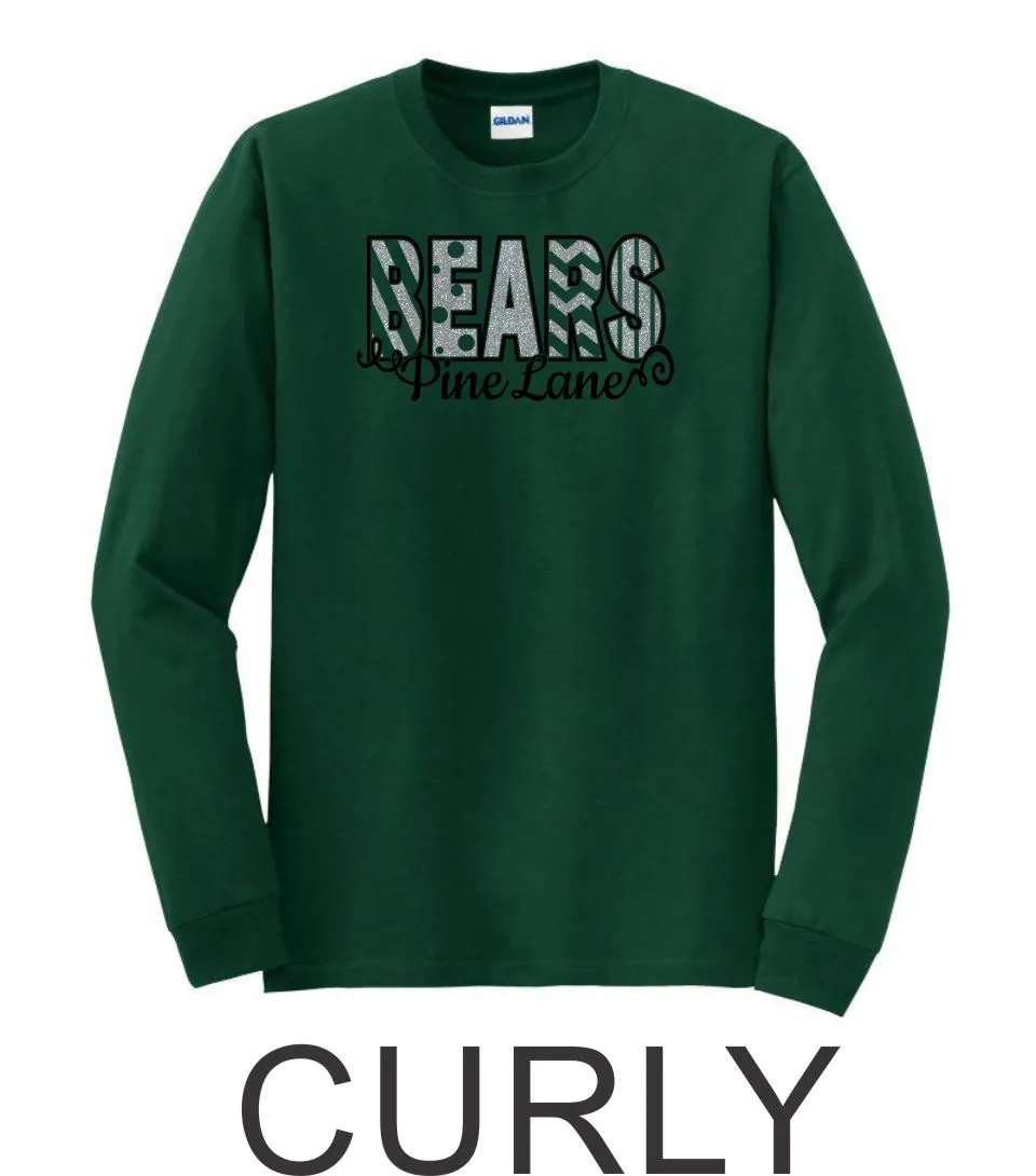 PLE Long Sleeve Tee- 5 designs-Matte or Glitter