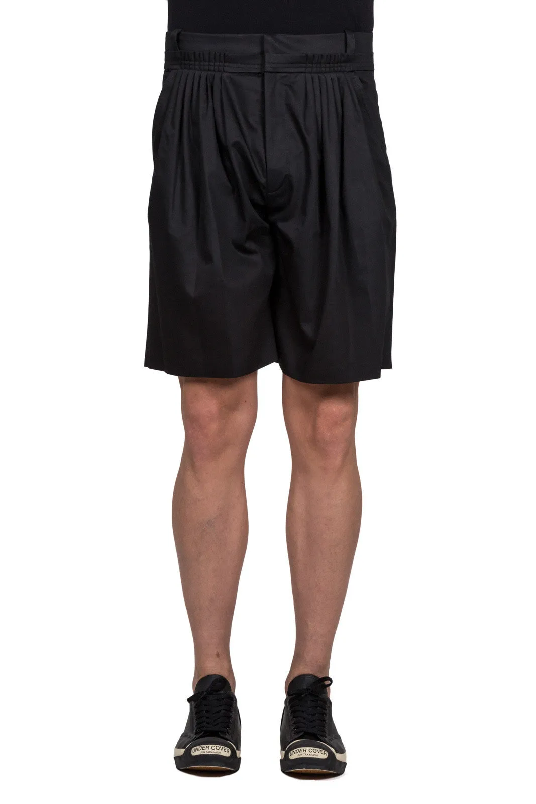 Pleat Front Baggy Shorts