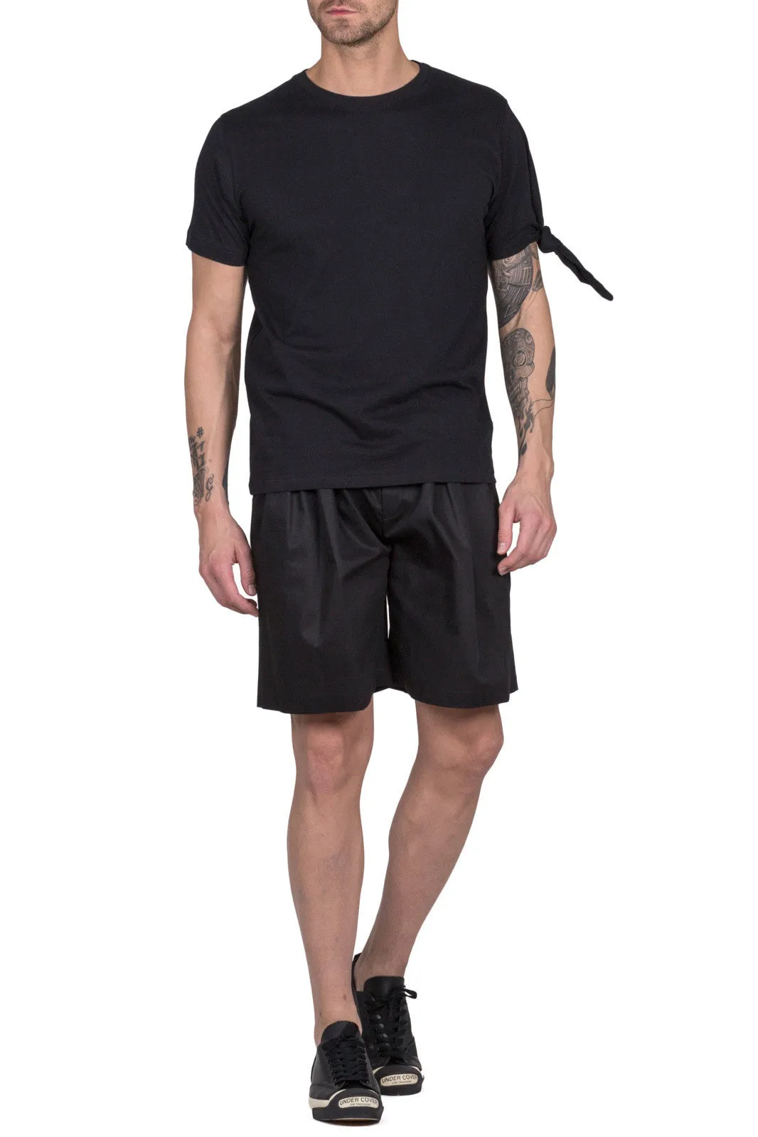 Pleat Front Baggy Shorts