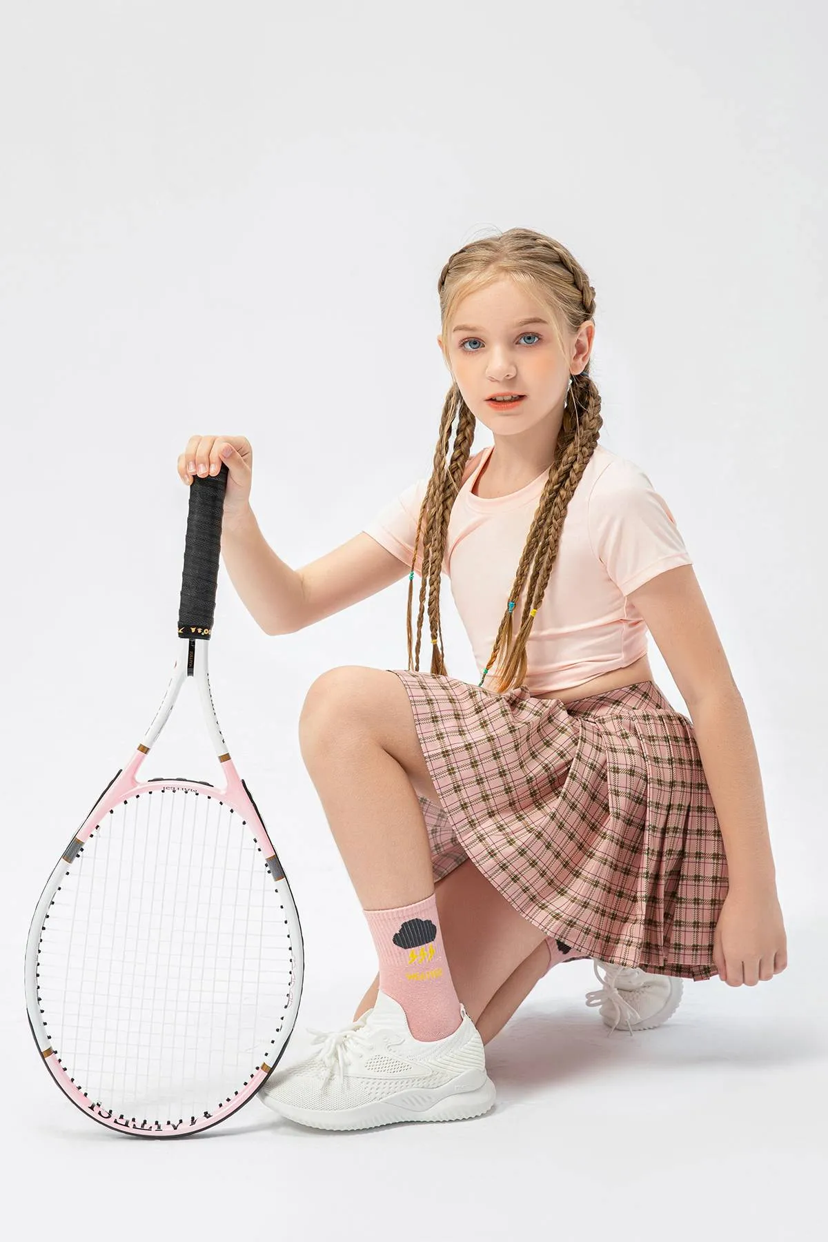 Pleated Tennis Skirts with Short for Girls