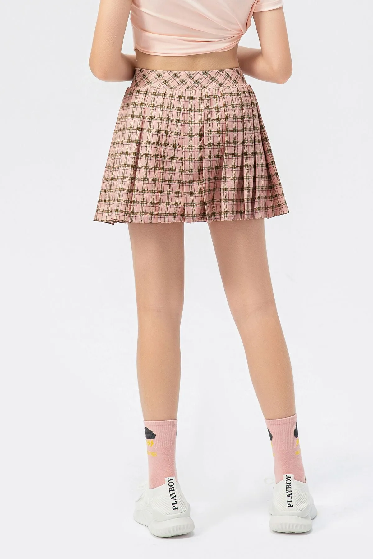 Pleated Tennis Skirts with Short for Girls