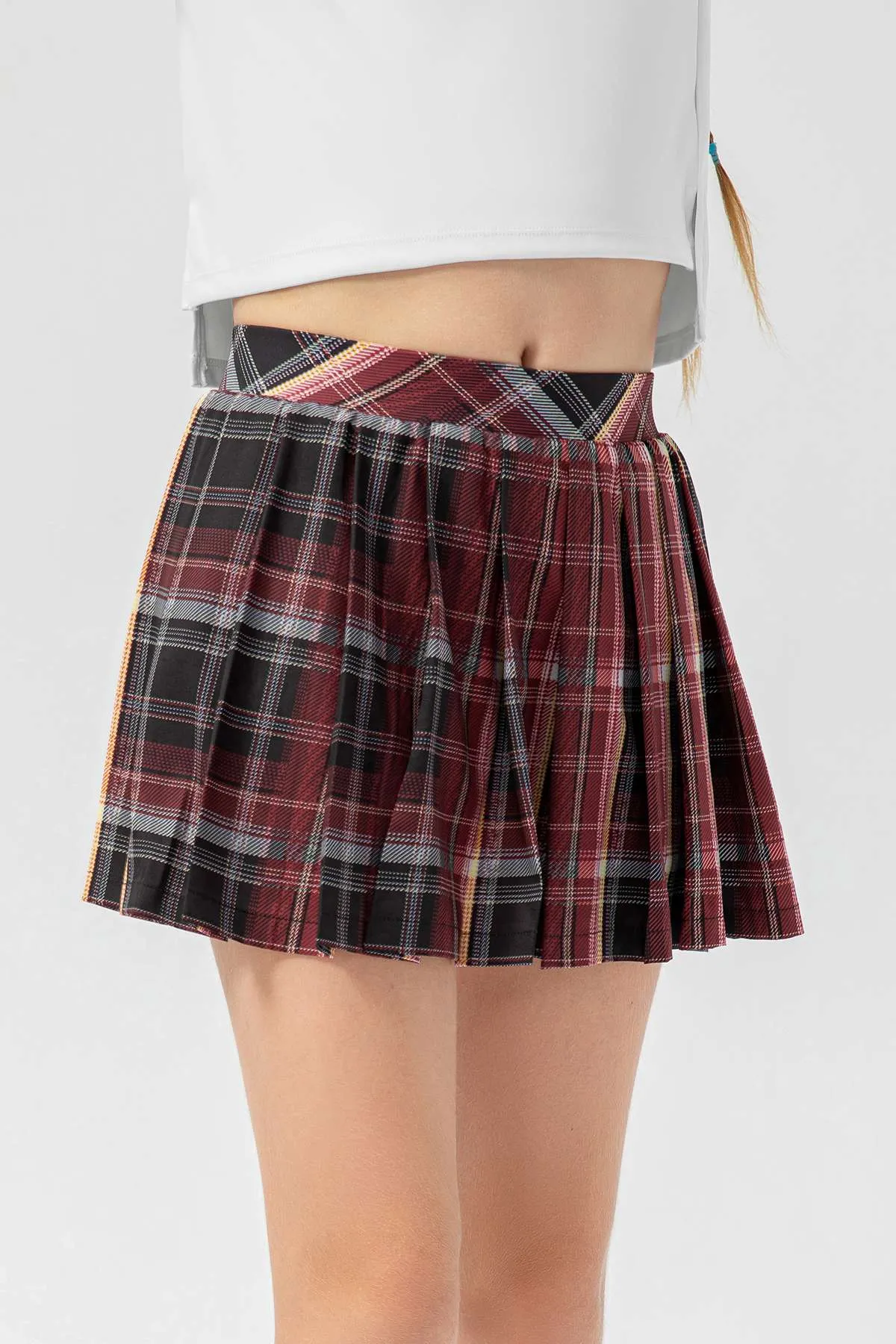 Pleated Tennis Skirts with Short for Girls