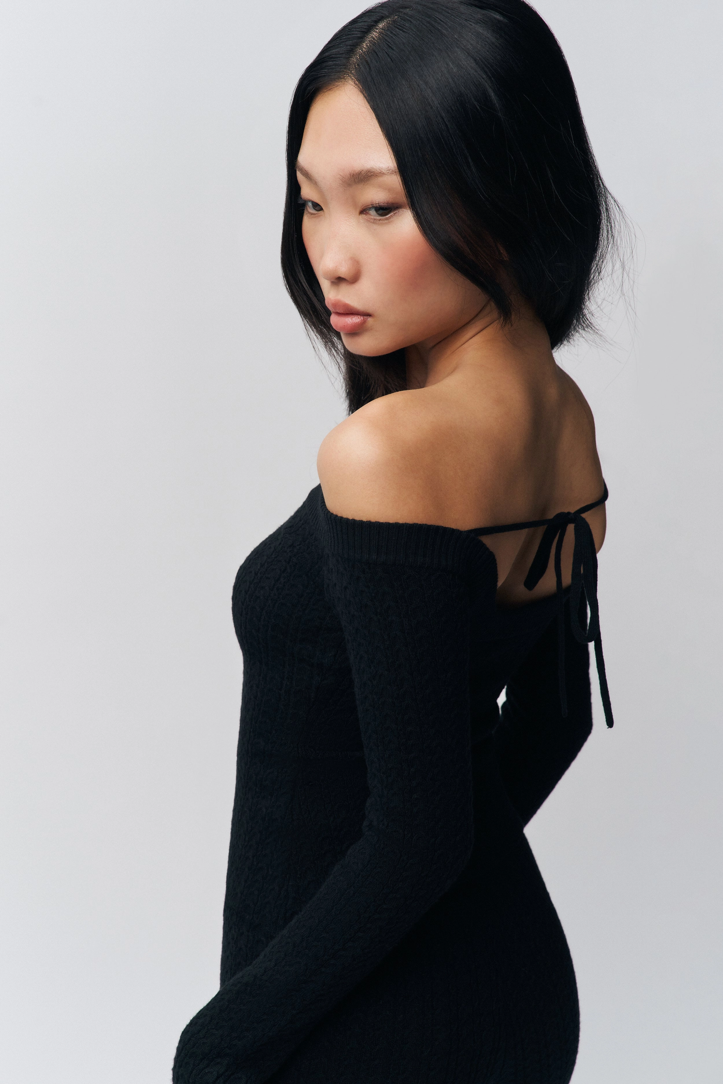 Stretch Knit Backing Mia Top