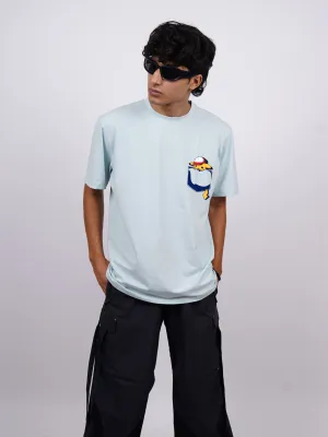Pocket Pikachu : Burger Bae Oversized  Tee For Men and Women