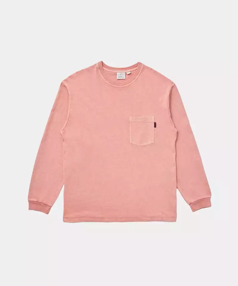 Layered Wear BreathableMaterial Pocket L/S Tee