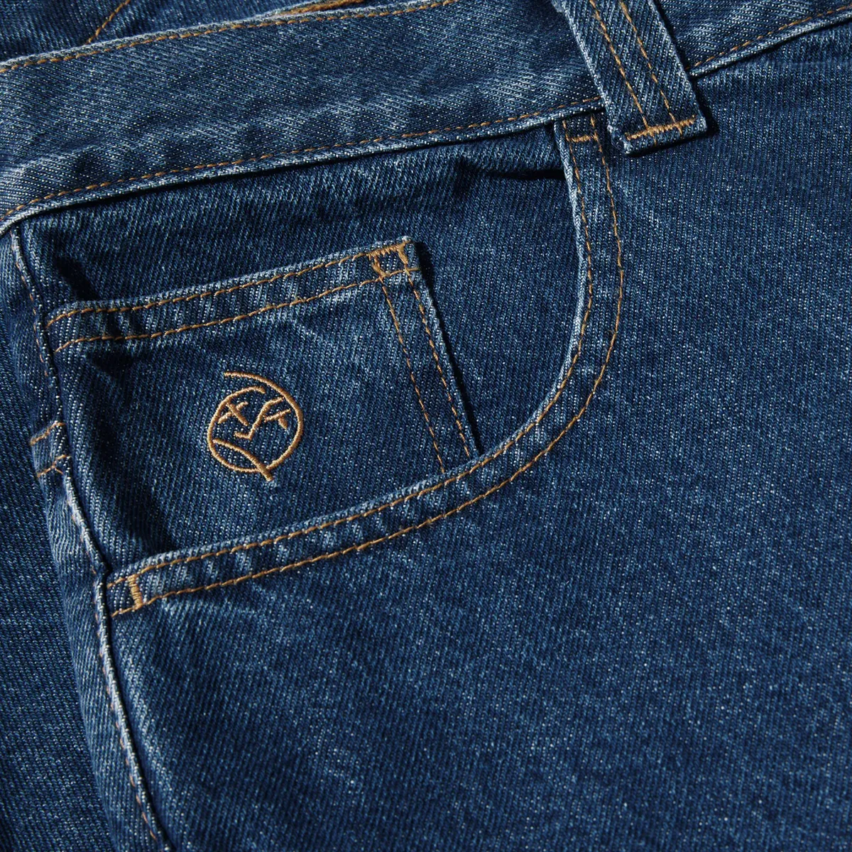 Polar Big Boy Denim Shorts - Dark Blue