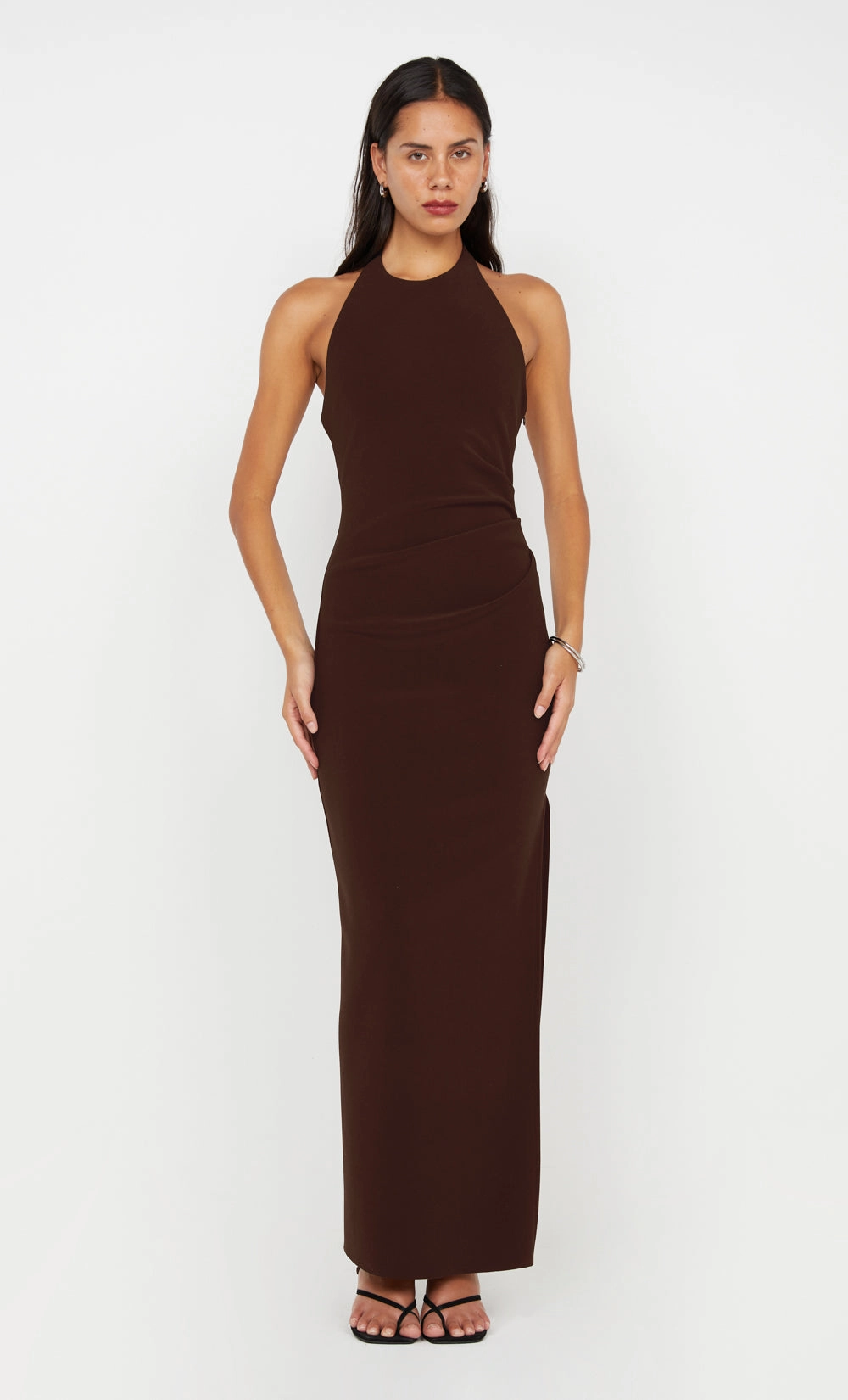 Street Vibe Grace Vibe ASTA MAXI DRESS - DARK CHOCOLATE
