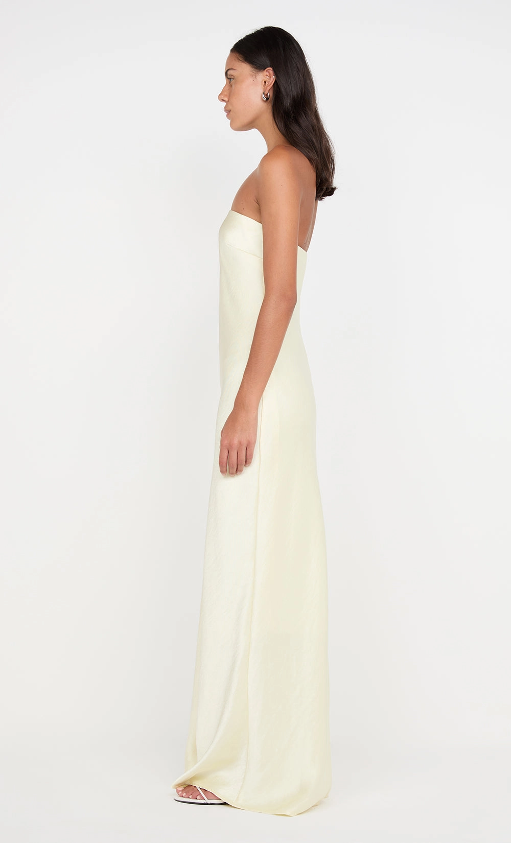 Garden Fresh AUSTEN STRAPLESS MAXI DRESS - ICE YELLOW