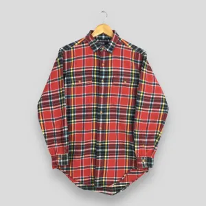 Polo Ralph Lauren Red Checkered Flannel Shirt Medium