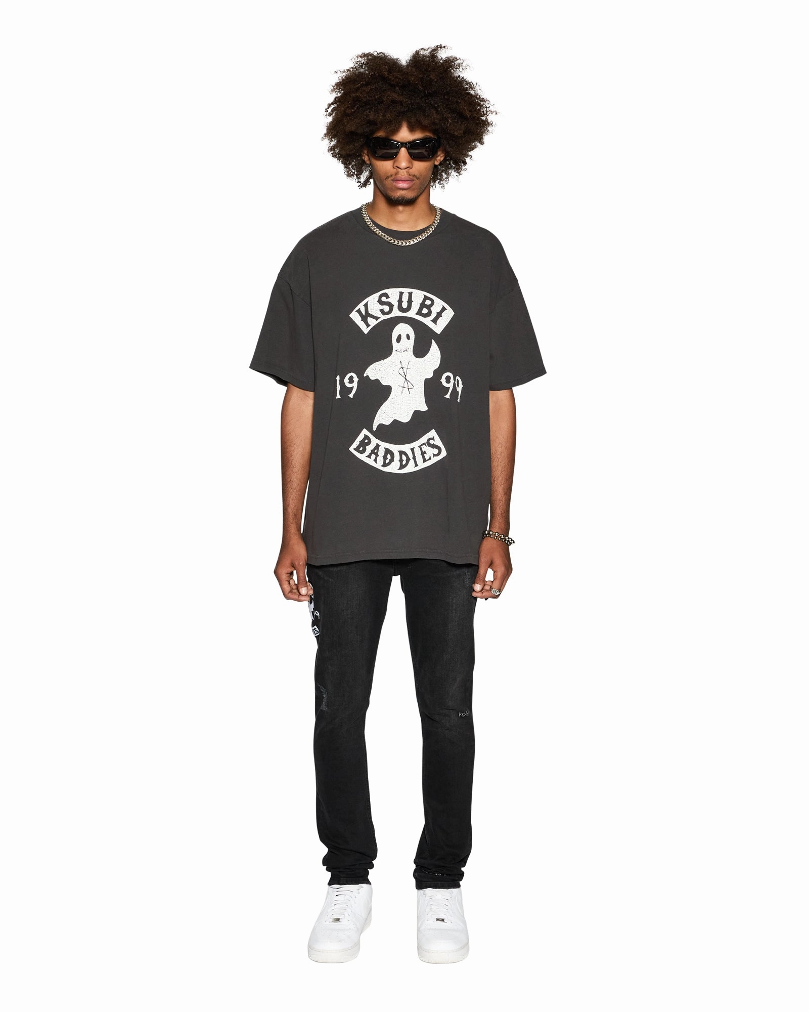 Unisex versatility Versatile Design BADDIES EKCESS SS TEE FADED BLACK
