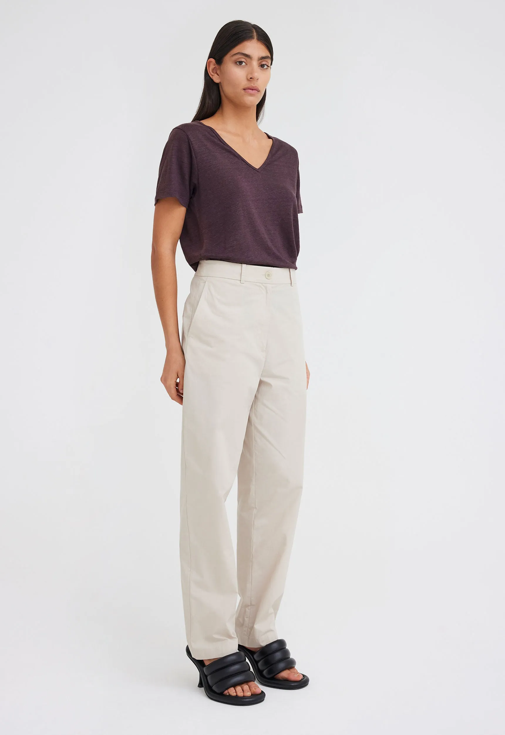 Port Cotton Pant - Washi Neutral