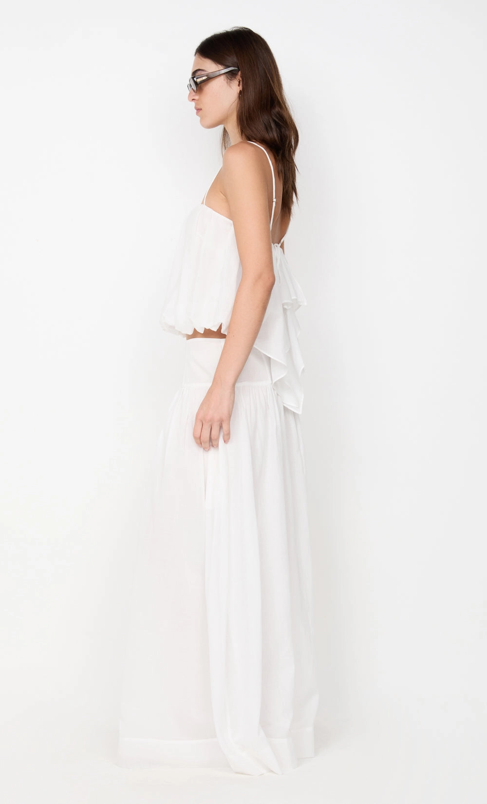 MARLOWE MAXI SKIRT - WHITE Nordic Plain