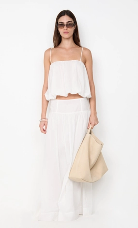 Warm Soft MARLOWE MAXI SKIRT - WHITE