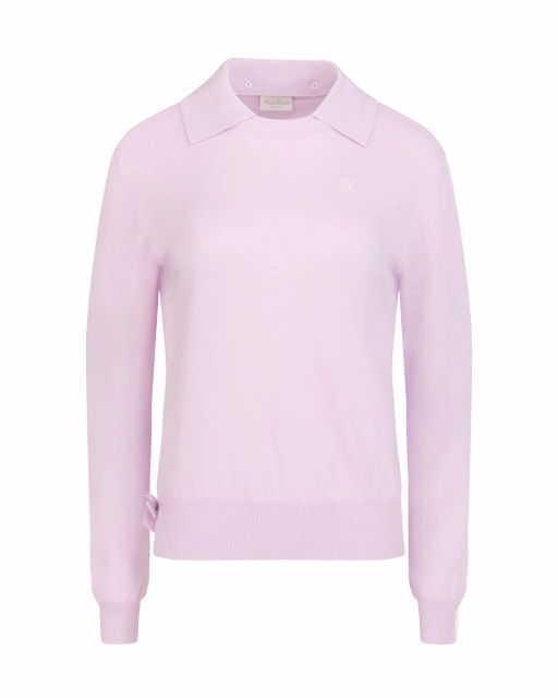 Fair Liar Detachable Collar Ribbon knit - Lavender UVProtectionCoating