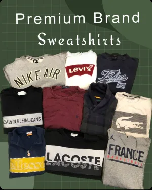 Premium Mix Brand Sweatshirts  including Polo Ralph Lauren Carhartt Nike Adidas and other top brands by