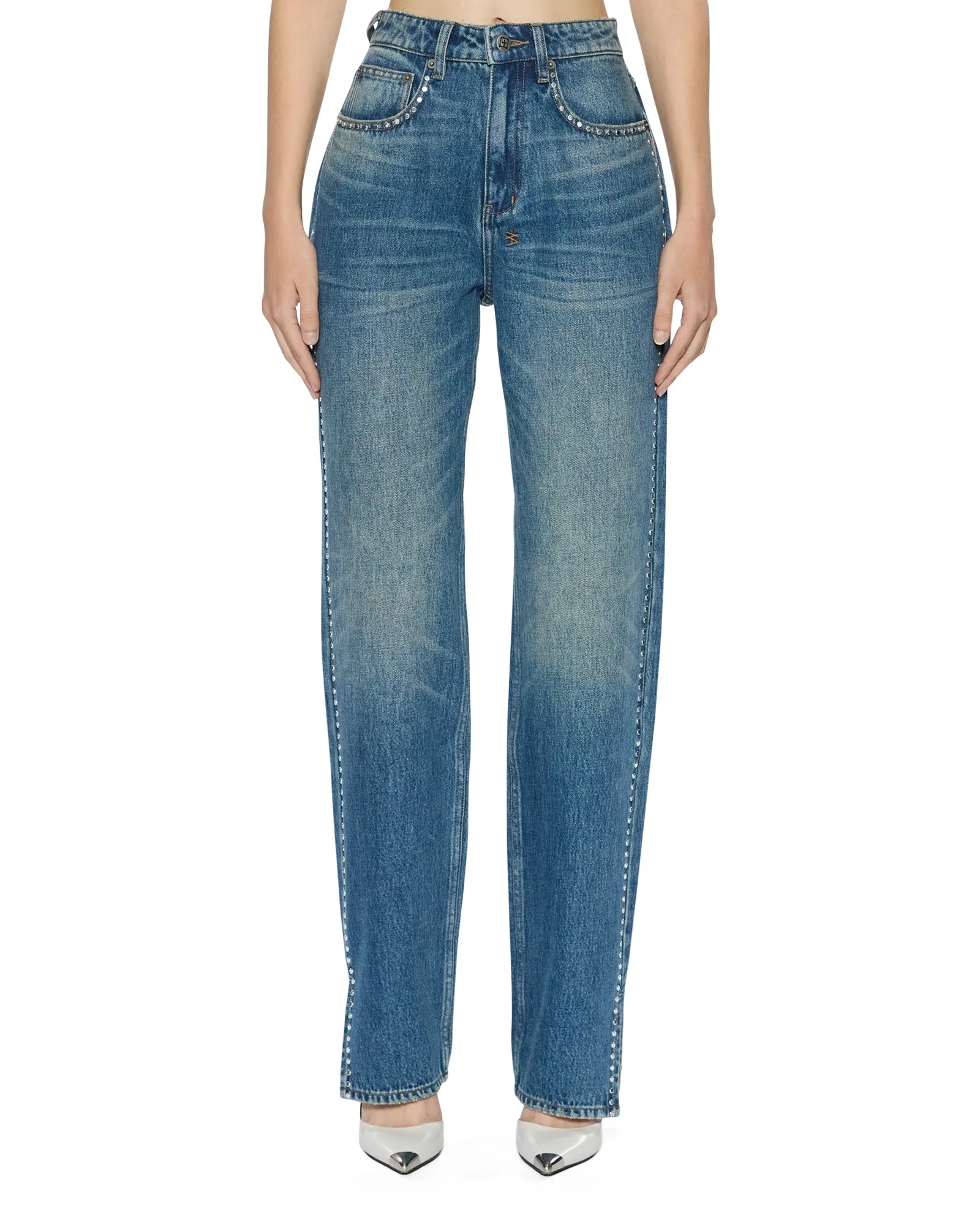 Functional Waistband High Quality Holiday Vibes Winter Warmth PLAYBACK TEXAS BLUE STUDDED