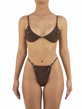 Fitted Blouse AntiOdorTreatment NAOMI BOTTOM | CHOCOLATE