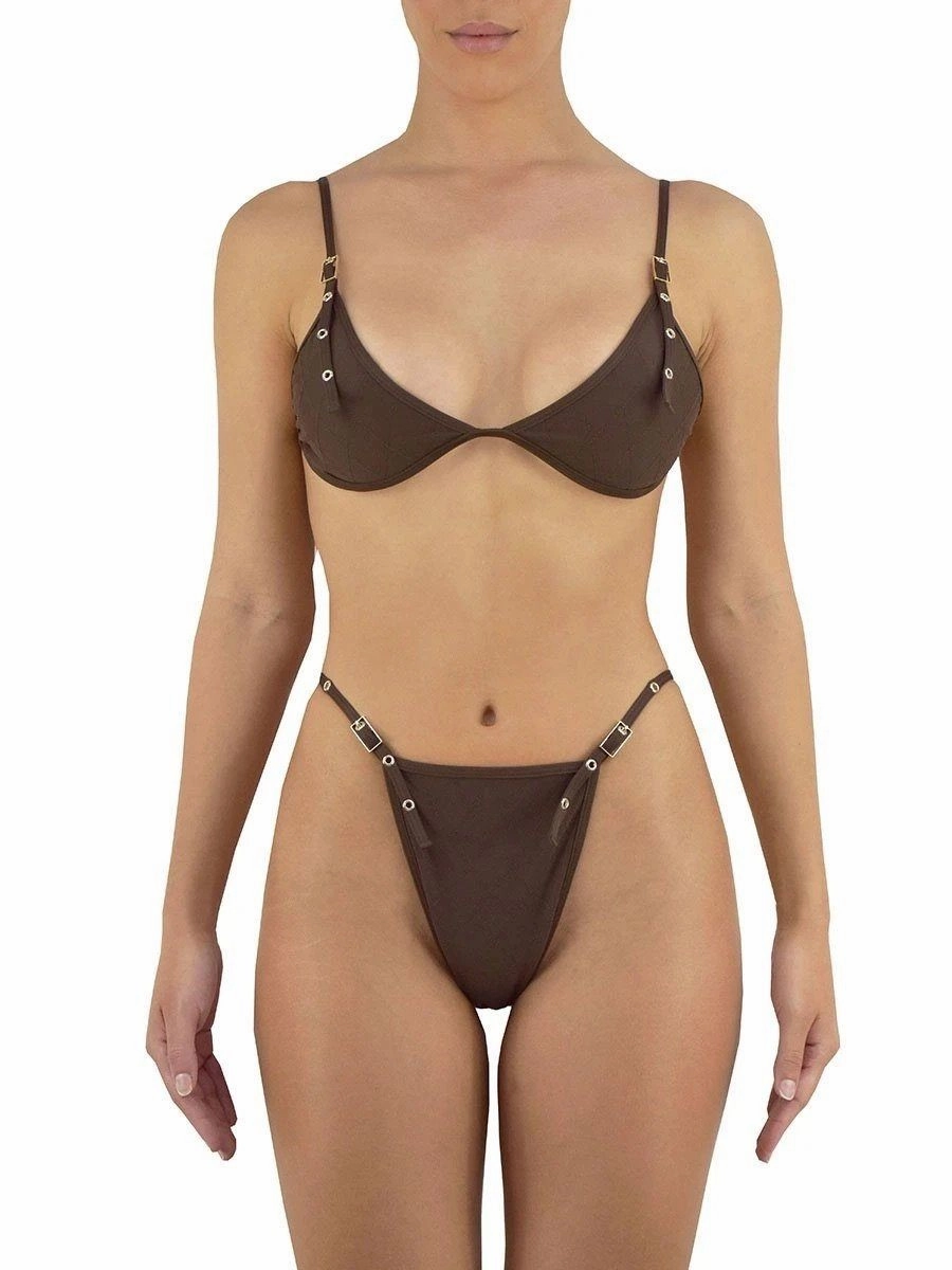 Fitted Blouse AntiOdorTreatment NAOMI BOTTOM | CHOCOLATE