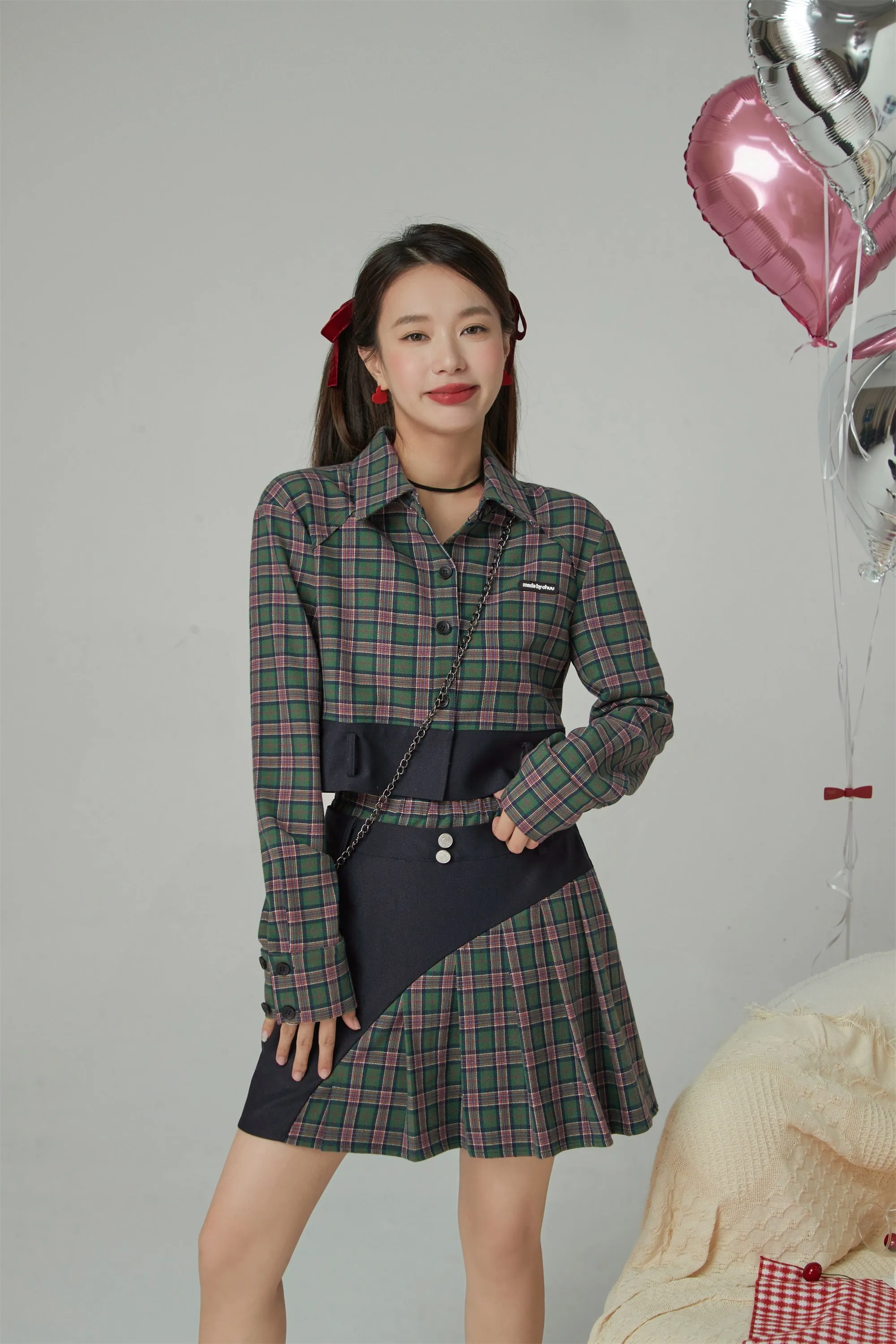 Prepared For This Moment Cropped Check Shirt