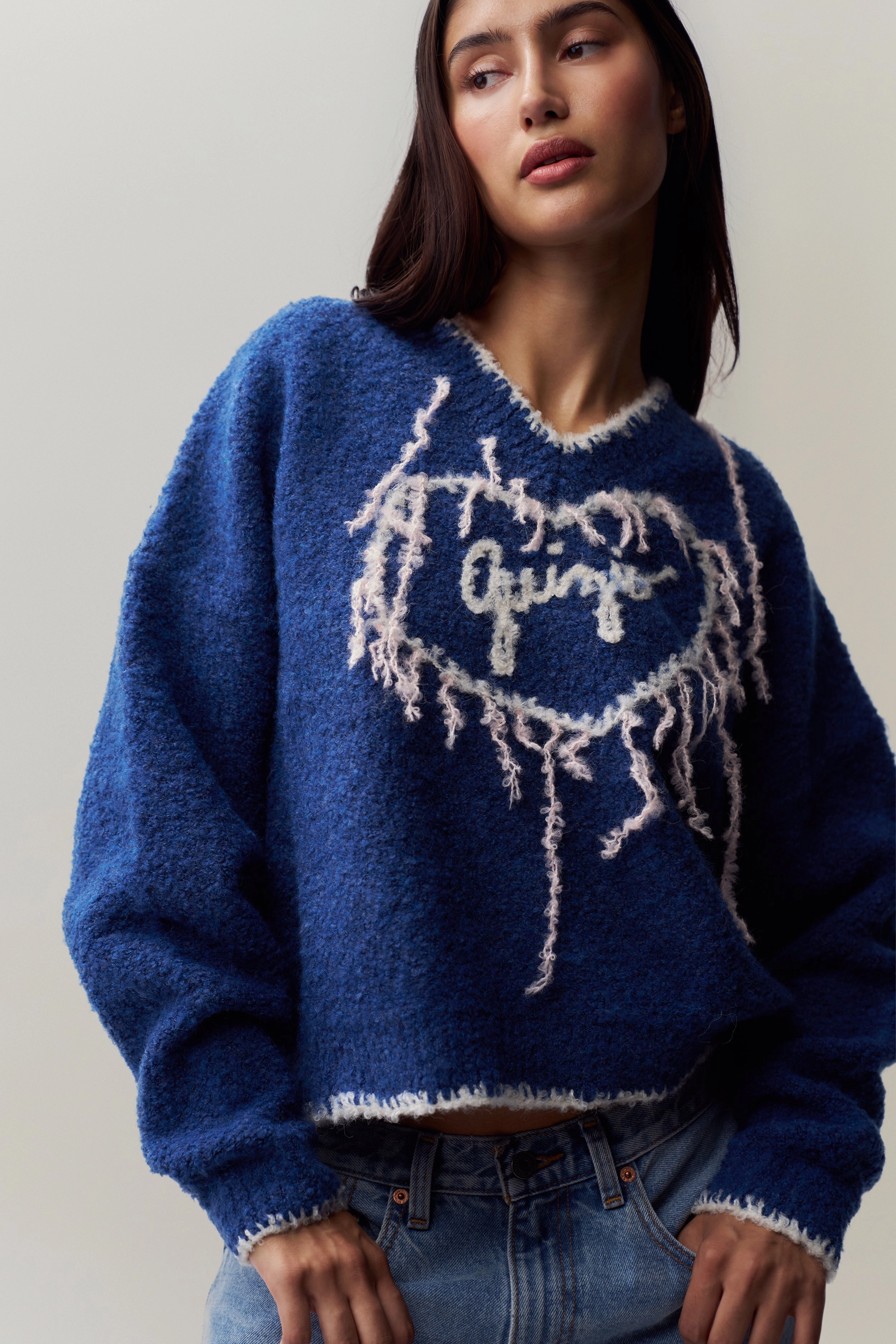 FadeResistant Yarn Guizio Heart Sweater