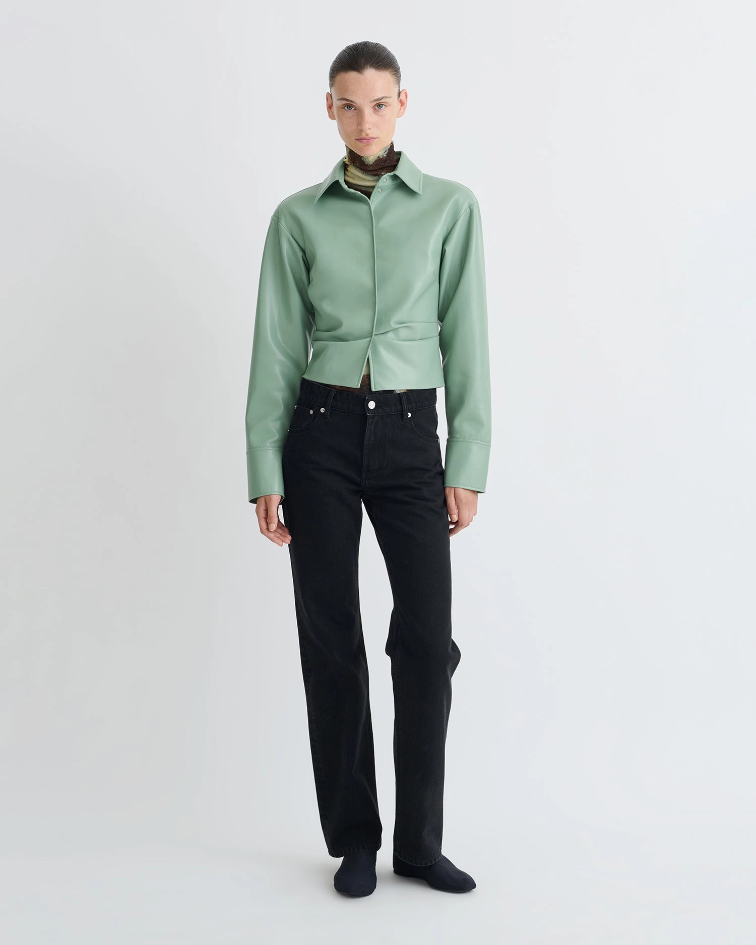 Hildie - Okobor Shirt - Sage SlipResistant