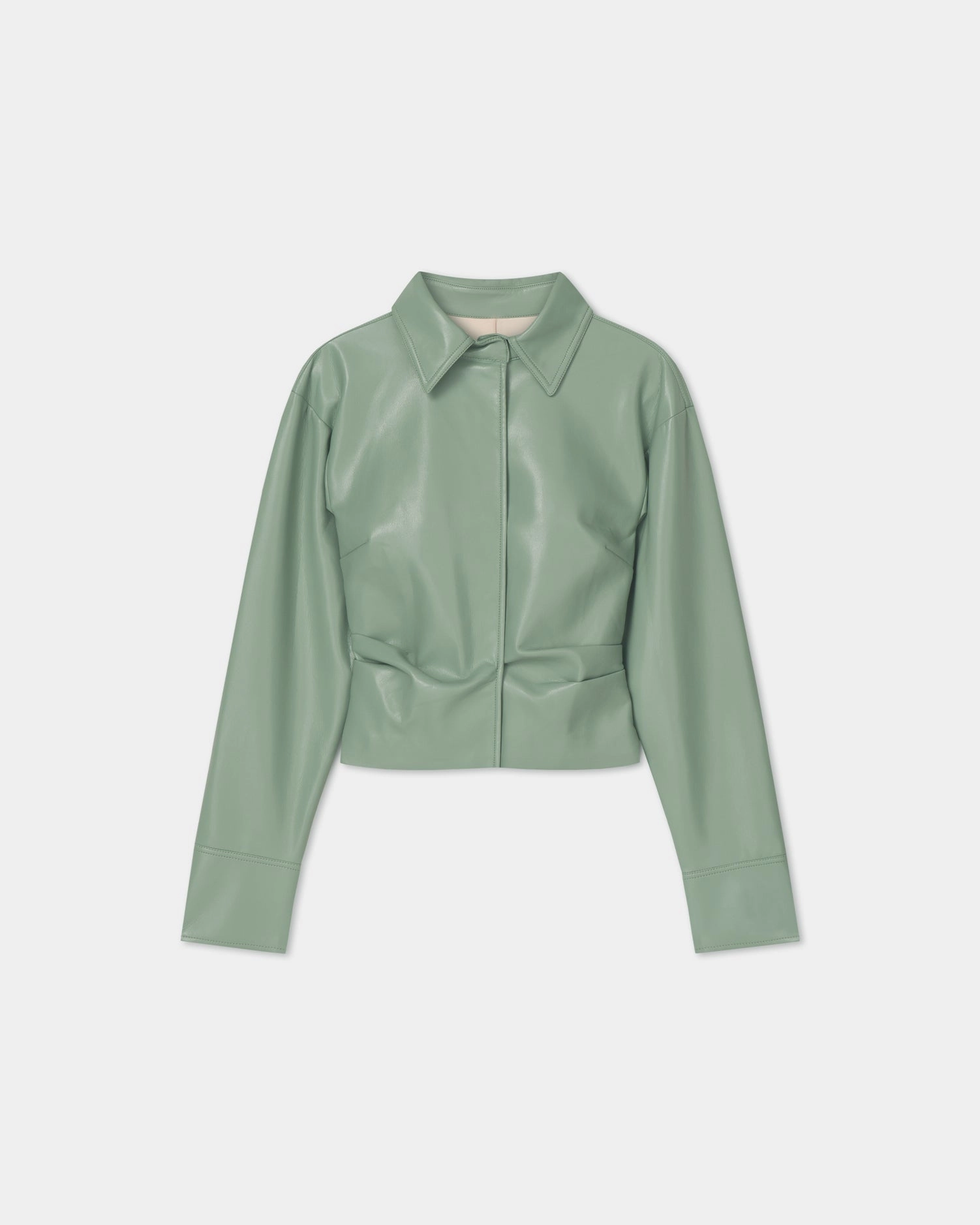 Sporty Hoodie Non Restrictive Cut Hildie - Okobor Shirt - Sage