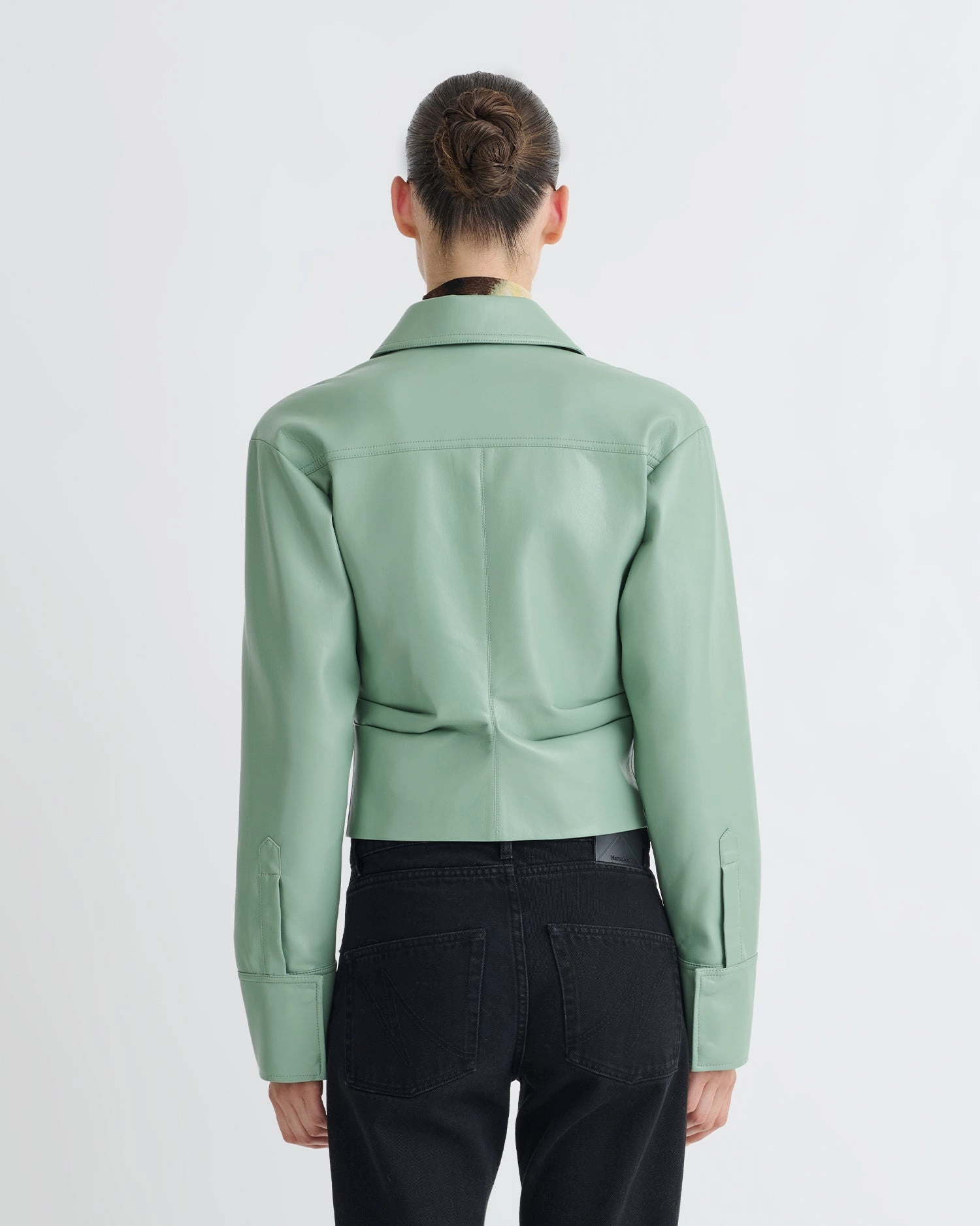 Ventilated Mesh Panels Lightweight Weave Material Hildie - Okobor Shirt - Sage