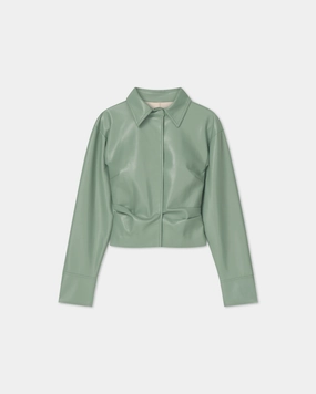 Sporty Hoodie Non Restrictive Cut Hildie - Okobor Shirt - Sage