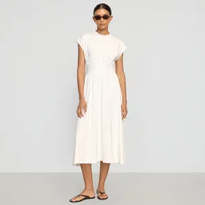 Prima Jersey Midi Dress Retro Mood Chic Waist