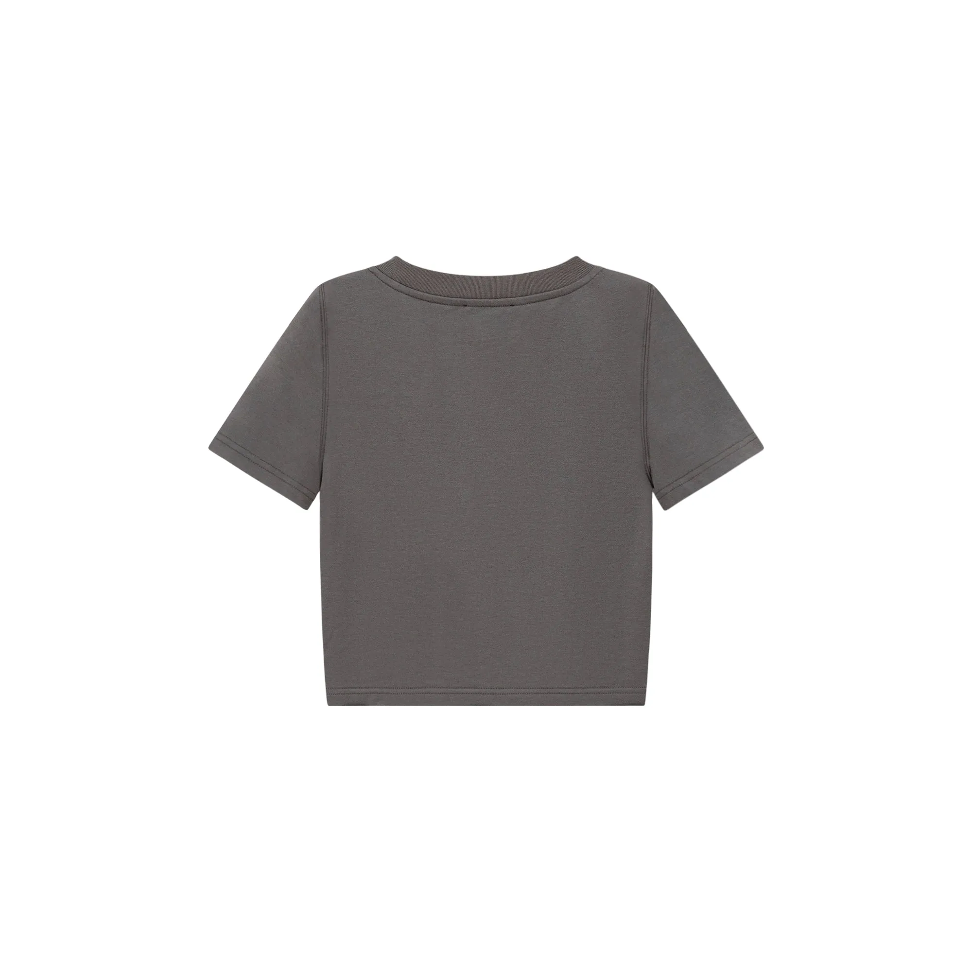 Printed Cropped Short Sleeve T-Shirt
