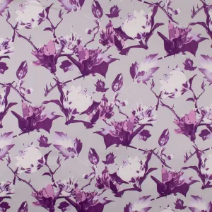 Printed Stretch Sateen - SANDY - 009 - Purple
