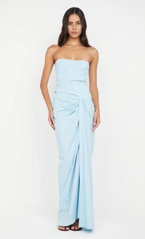 DOMENIC STRAPLESS DRESS - SKY BLUE Event Favorite