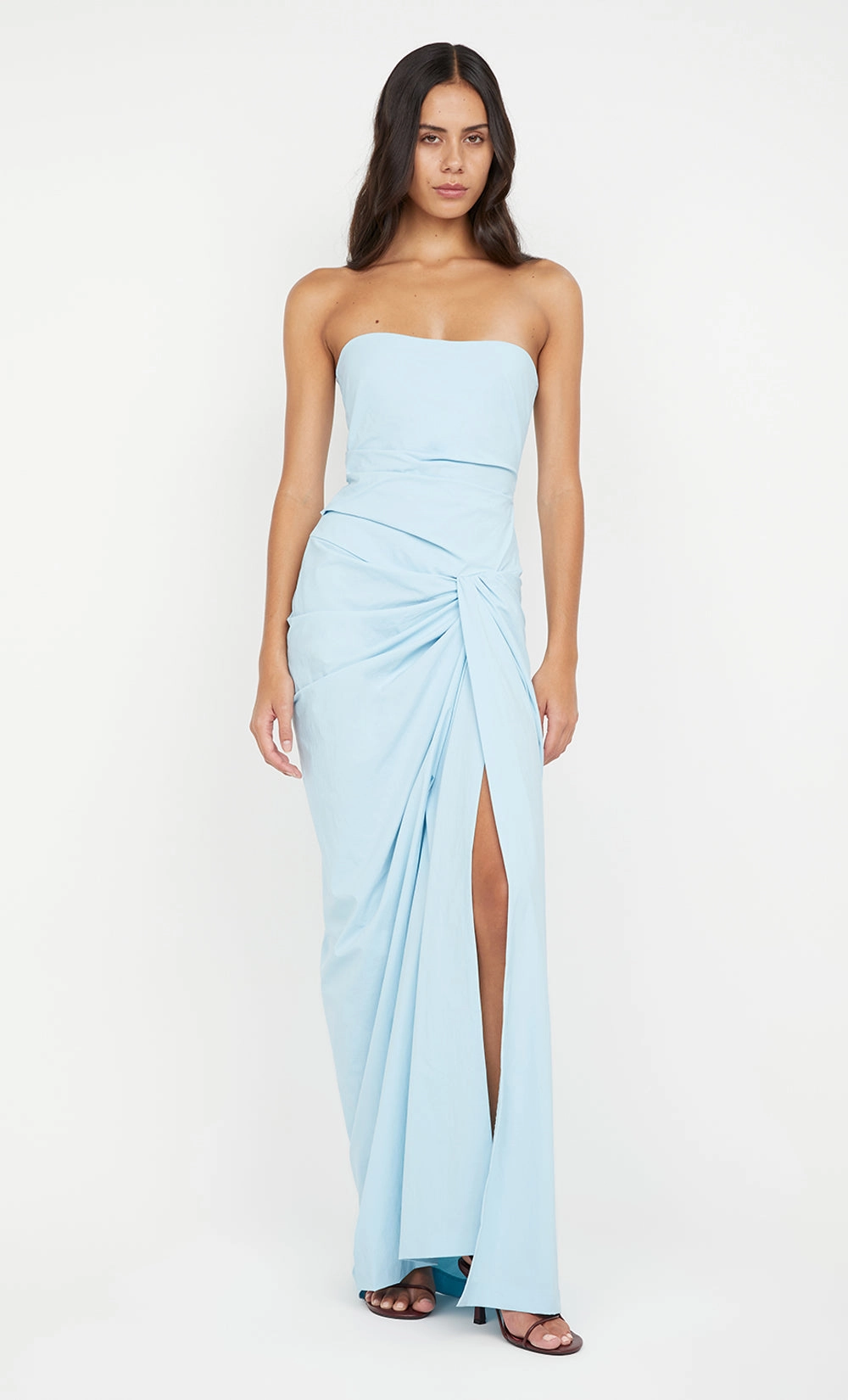 Natural Feel DOMENIC STRAPLESS DRESS - SKY BLUE