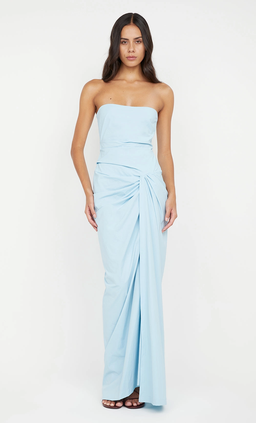 DOMENIC STRAPLESS DRESS - SKY BLUE Event Favorite