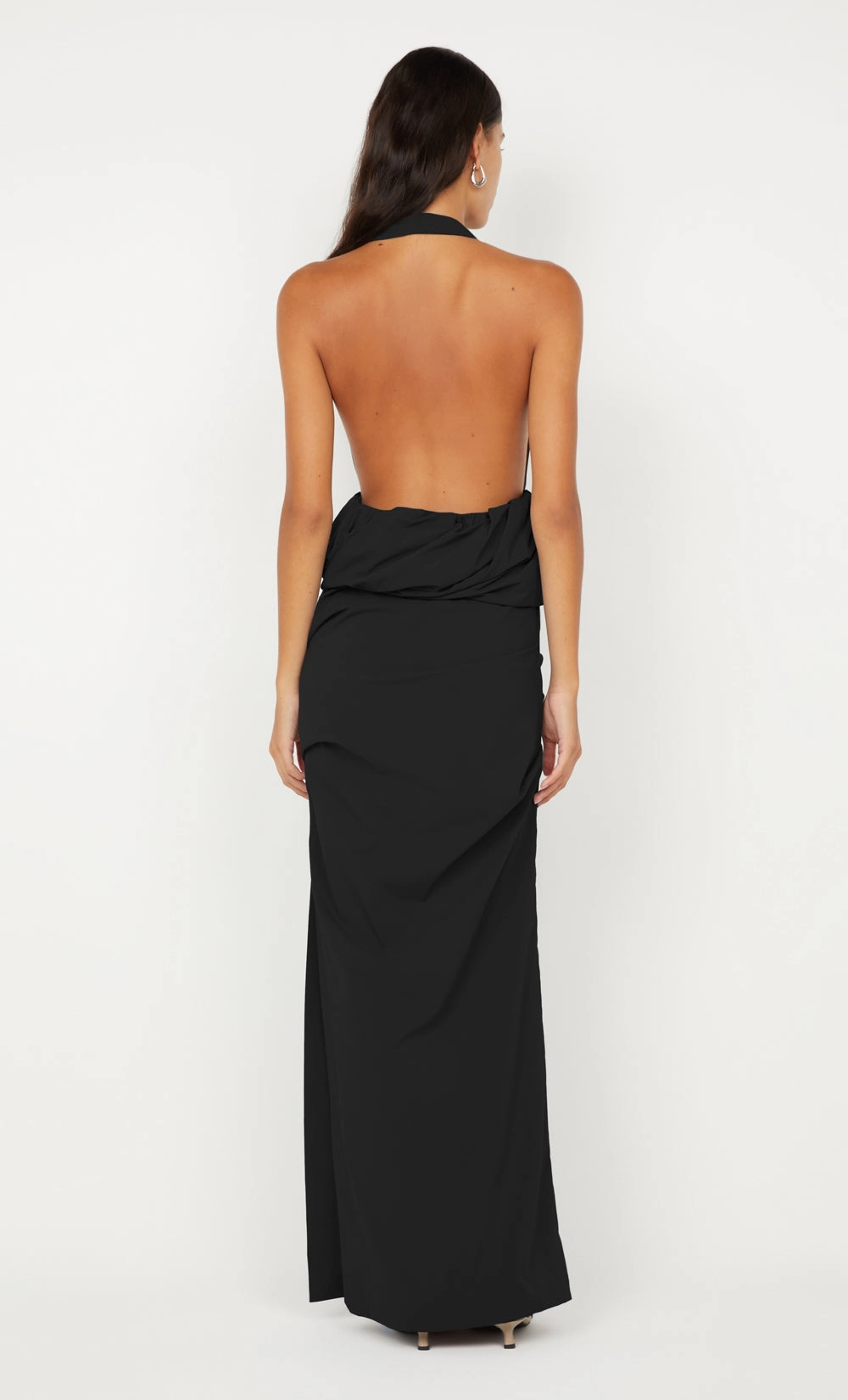 PRISCILLA BUBBLE MAXI DRESS - BLACK Effortless Pair