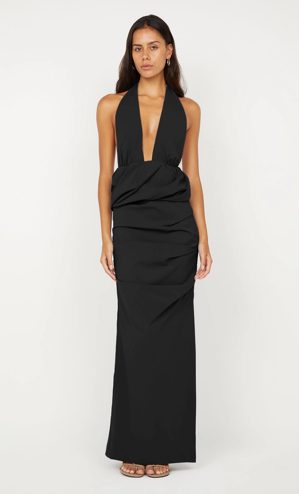 Semi Casual PRISCILLA BUBBLE MAXI DRESS - BLACK