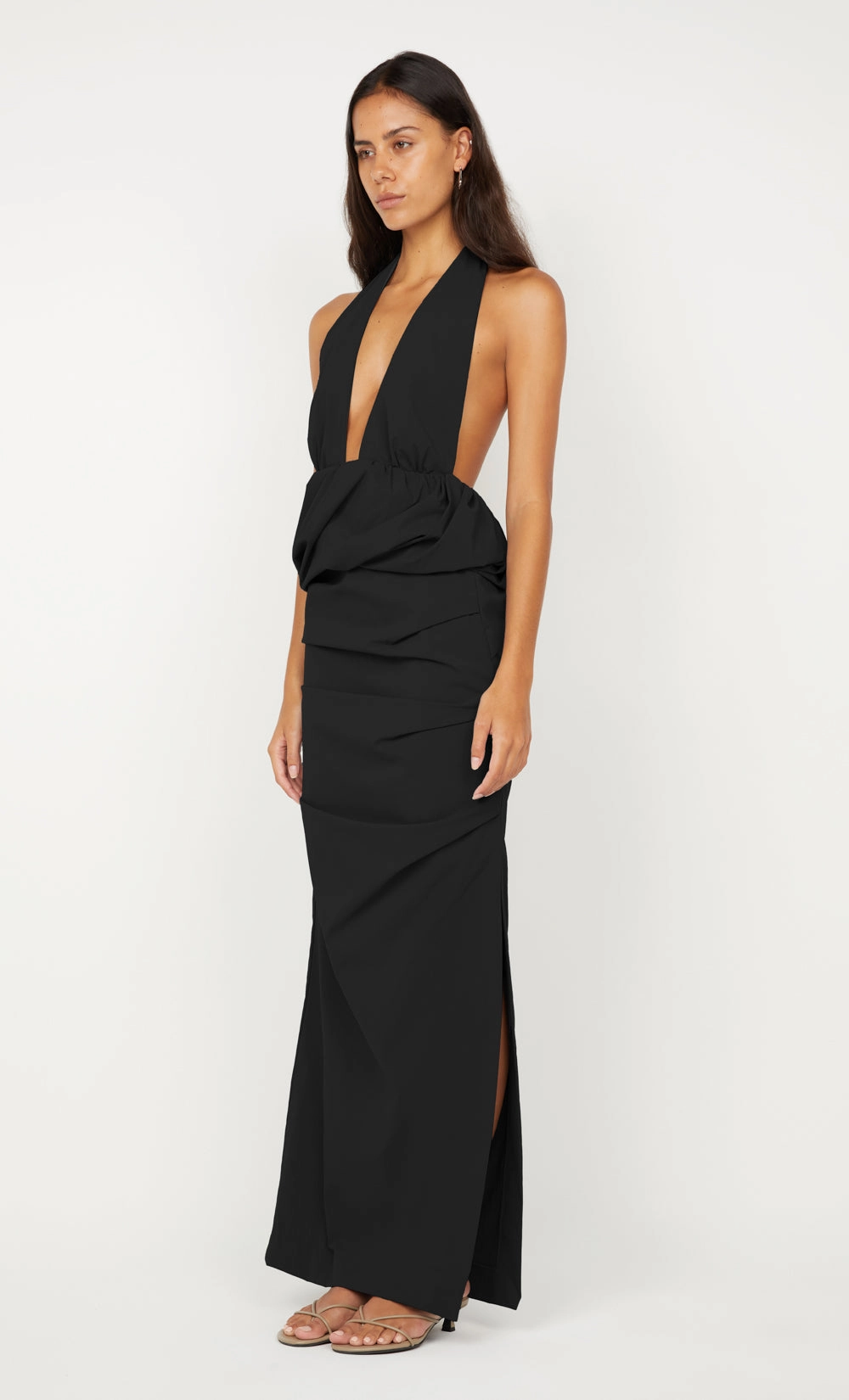 Bright Appeal PRISCILLA BUBBLE MAXI DRESS - BLACK