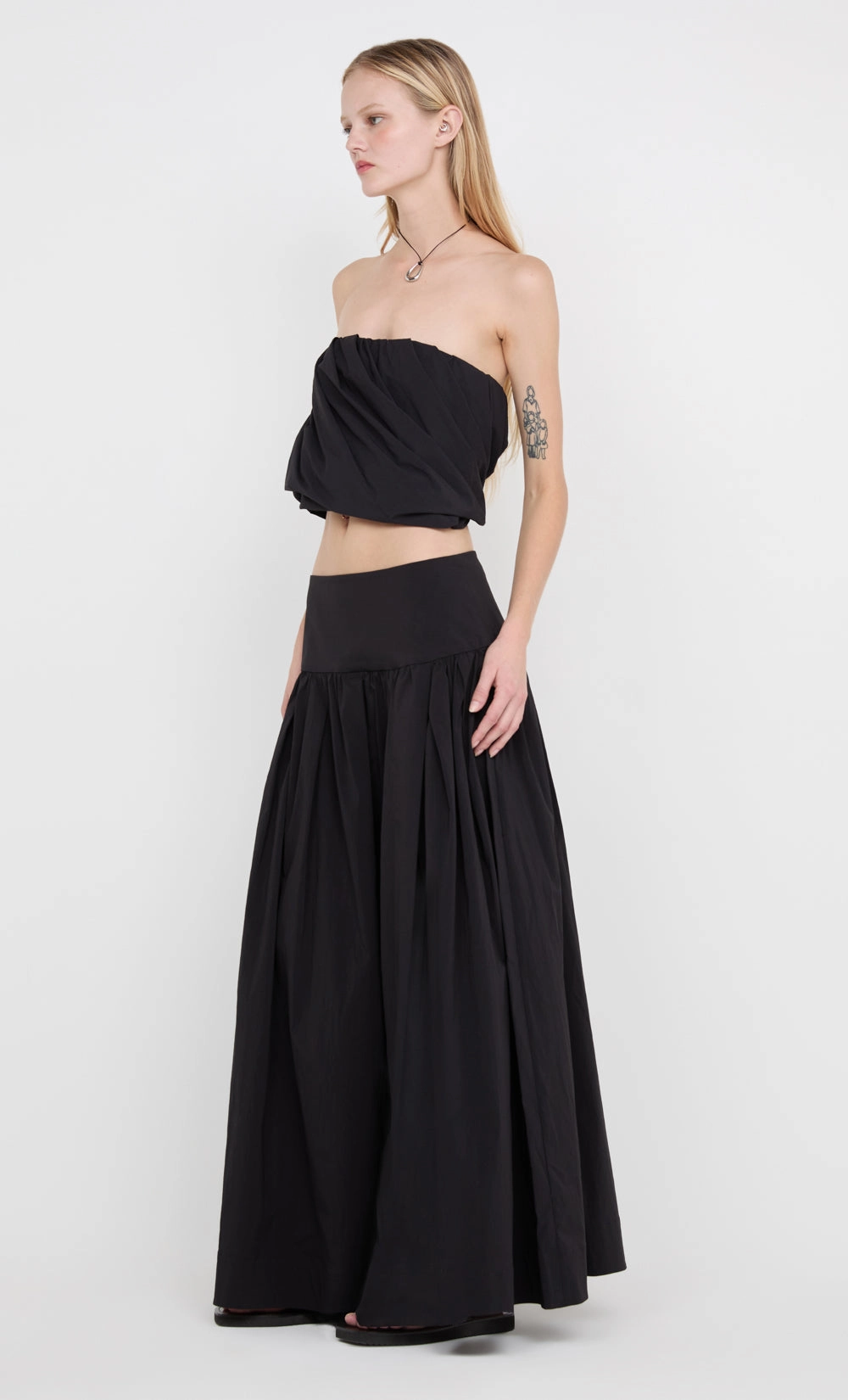 Insulating-Lining DANTE MAXI SKIRT - BLACK