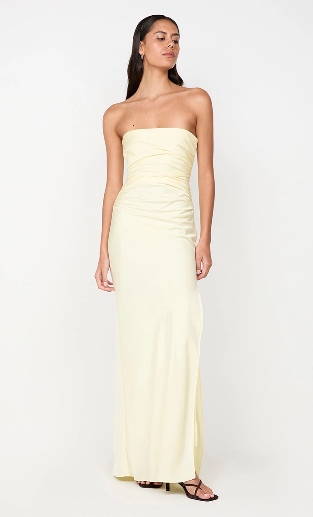 ETERNITY STRAPLESS MAXI DRESS - ICE YELLOW Chic casual Love Soft