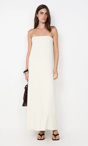 All-Occasion Wear Silky-Lining JOLENE STRAPLESS DRESS - IVORY