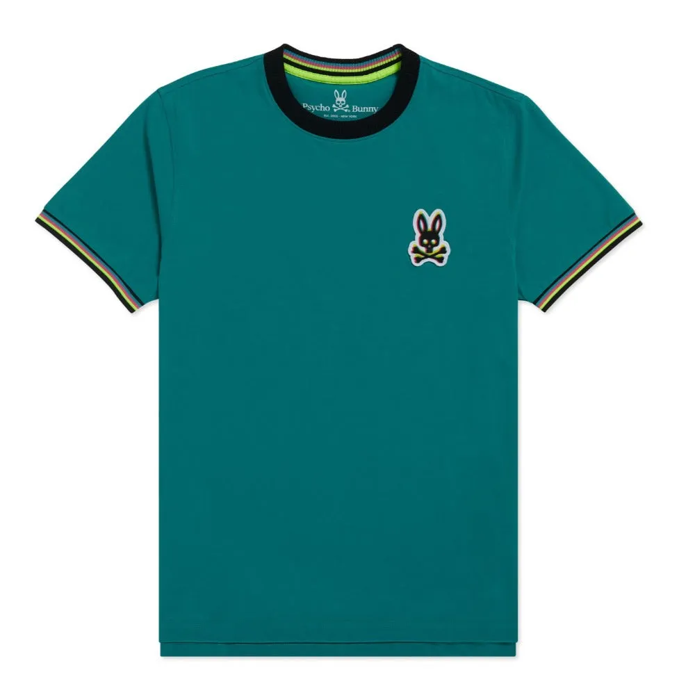 Psycho Bunny-Holloway Ringer Tee-Enamel Blue