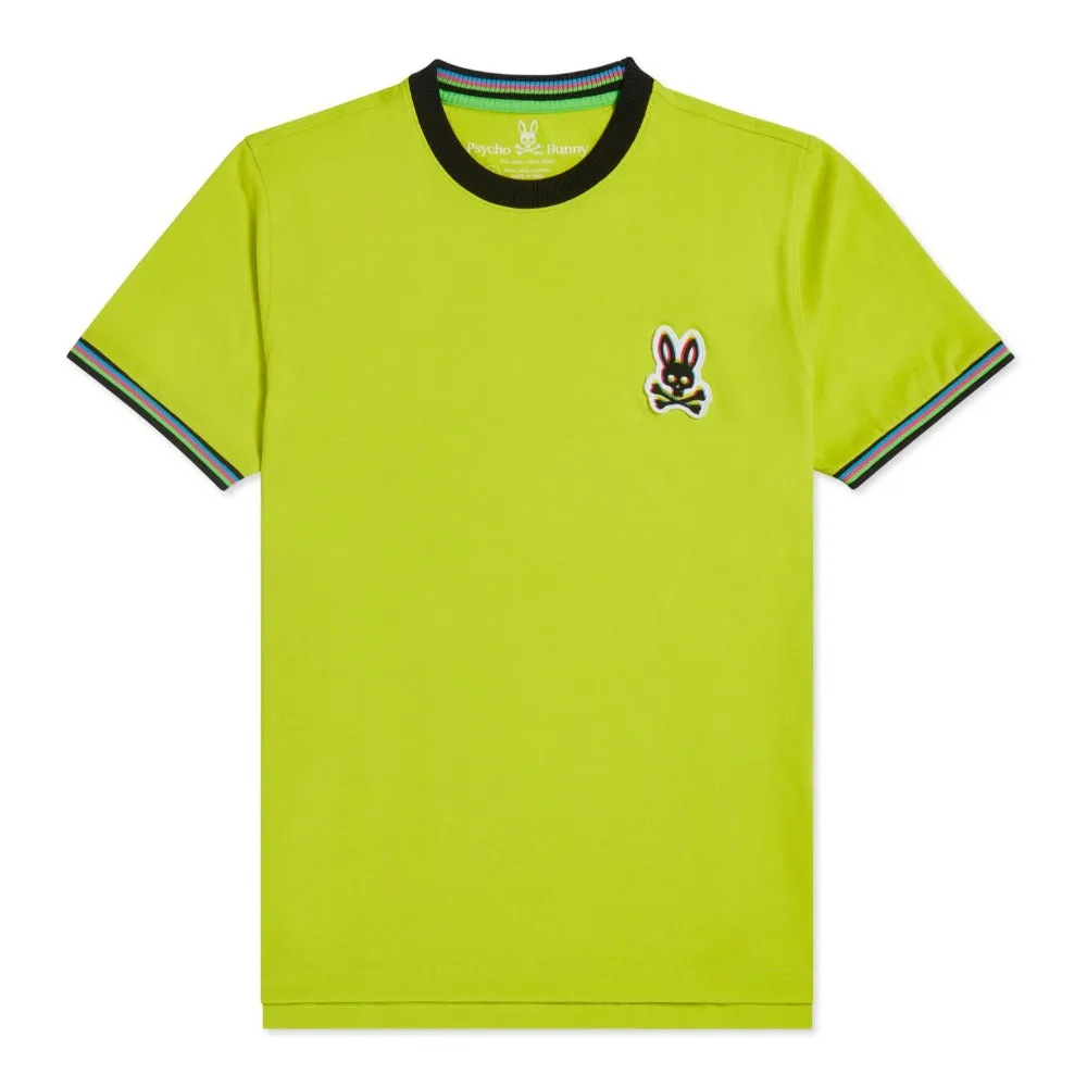 Psycho Bunny-Holloway Ringer Tee-Safety Yellow
