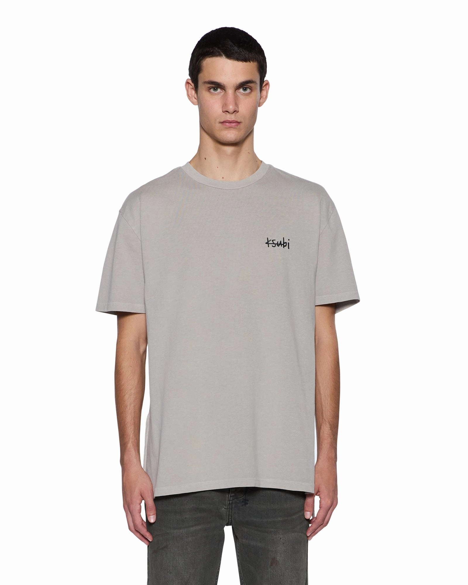 Vibrant Colors Breathable Cotton Fabric ALL DAY BIGGIE SS TEE DUST