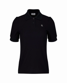 puff sleeve collar t-shirt - Black NonChafingTrim Smooth Seam Transition