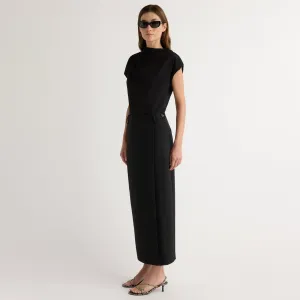 Spencer Suiting Wrap Maxi Skirt Fresh Aesthetic