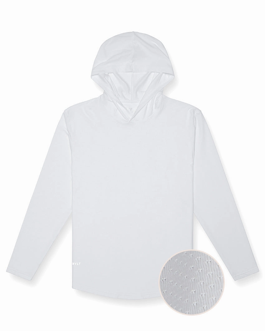 Washable Pulse Pullover Drop-Cut Hoodie